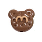Hand Painted Bear Acrylic Beads 25mm Glossy Colorful 10pcs 17