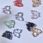 Phoenix Tail Butterfly Glass Beads 12x15mm Translucent Mixed Colors 50pcs