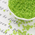 Frosted Transparent Seed Glass Beads 3mm Mixed Colors 1400pcs 4