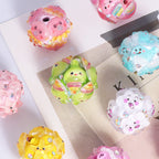 Embellished Bubblegum Beads 20mm Cartoon Animal Resin Rhinestone 4pcs 2