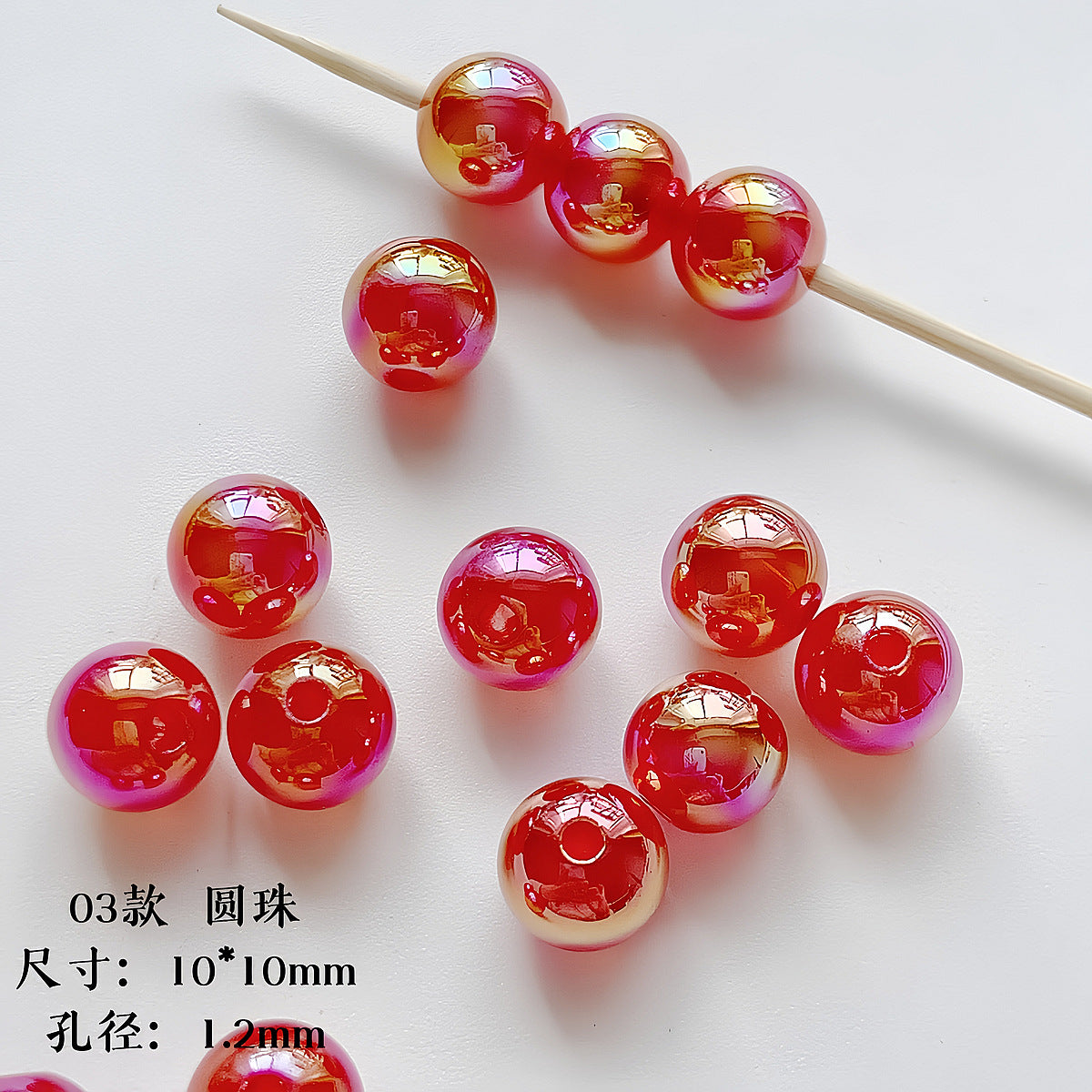 Hand Painted Christmas Acrylic Beads Glossy Green Bells Snowflakes 1pc 4