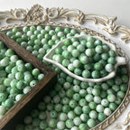 Crackle Round Glass Beads 10mm Imitation Porcelain Pastel Colors 120pcs 5
