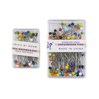 Positioning Sewing Needles Stainless Steel Colorful Glass Heads 6 Boxes 5