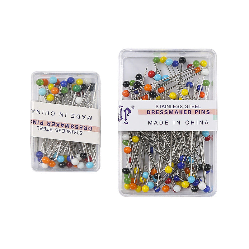 Positioning Sewing Needles Stainless Steel Colorful Glass Heads 6 Boxes 5
