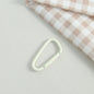 Metal D Shaped Spring Trigger Key Rings 46mm Colorful Painted 20pcs 9