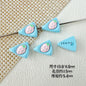 Baking Painted Duck and Strawberry Cake Metal Beads 13/10mm 20pcs 7