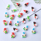 Silicone Focal Beads Writing Dwarf Holding Books Colorful Hats 20pcs 3