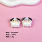Chubby Sanrio Character Resin Beads Glossy Pastel Spheres 20pcs 10