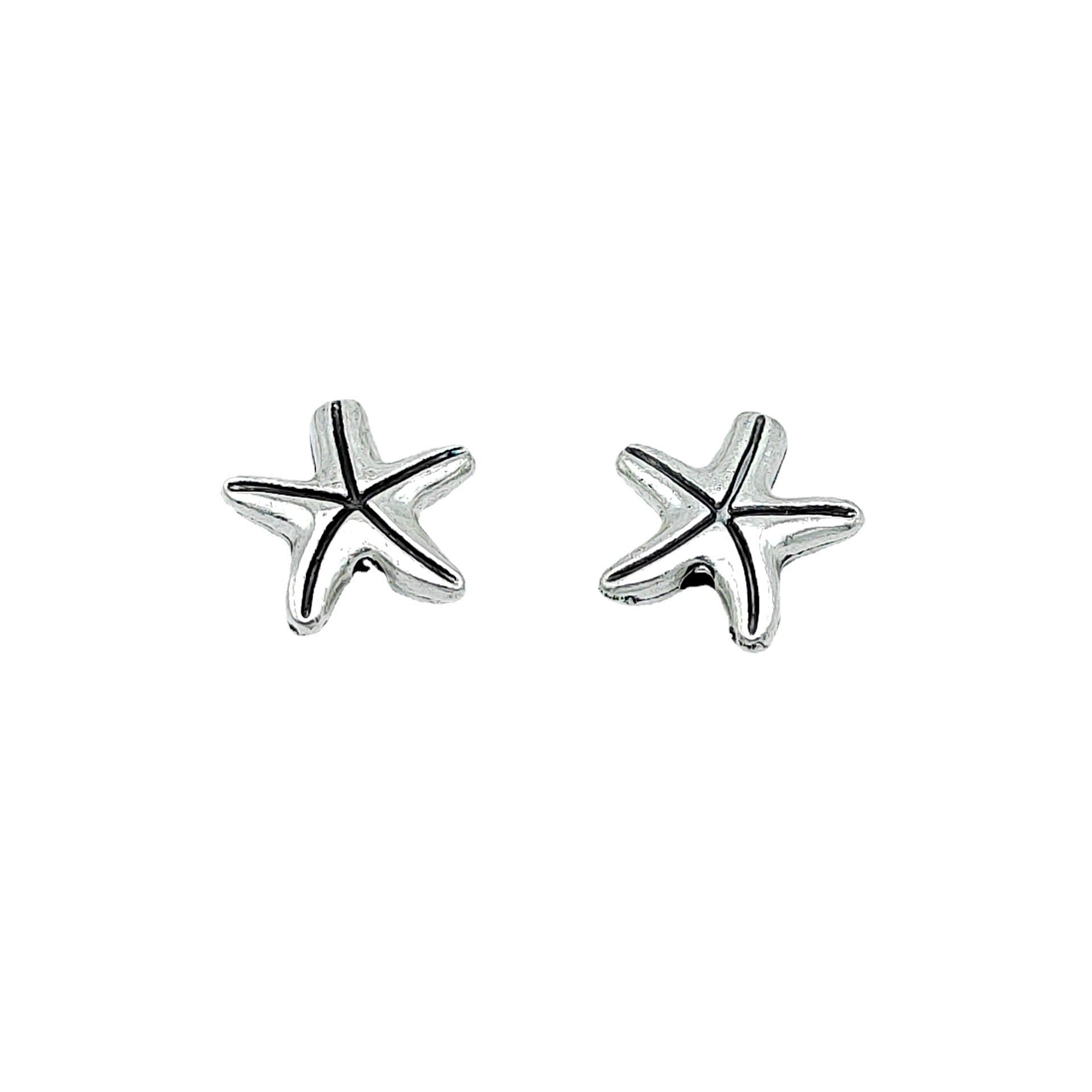 Starfish Metal Beads 15mm Antique Silver Tone 100pcs 4
