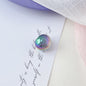 Plating Gradient Crackle Round Acrylic Beads 21mm Color Shift 50pcs 8