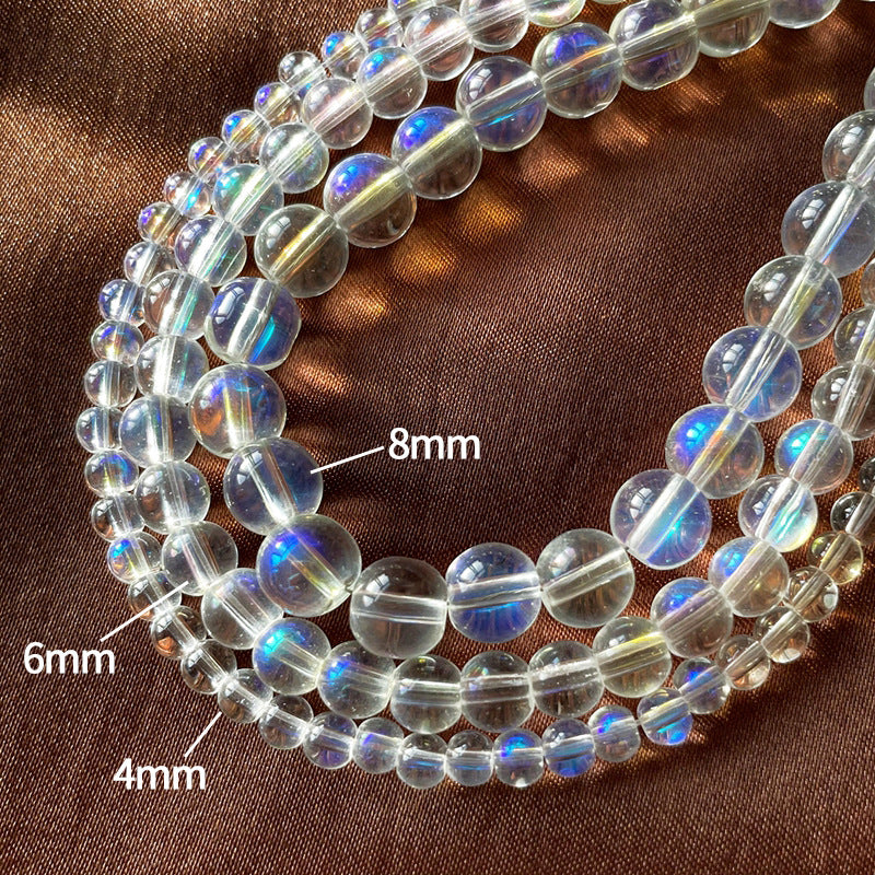 Frosted Glass Beads 4-8mm Soft Matte Glow Translucent Colors 3