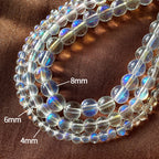 Frosted Glass Beads 4-8mm Soft Matte Glow Translucent Colors 3