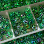 Glow In The Dark Leopard Print Acrylic Beads 16mm Plated 20pcs