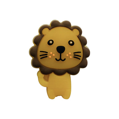 Silicone Focal Beads Lion Pastel Mane Animal Faces 20pcs