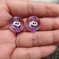 Clear Expression Acrylic Beads 18mm Printed Glossy 100pcs 7