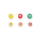Flat Clay Beads 9mm Billiards Series Colorful Pool Ball 100pcs 5