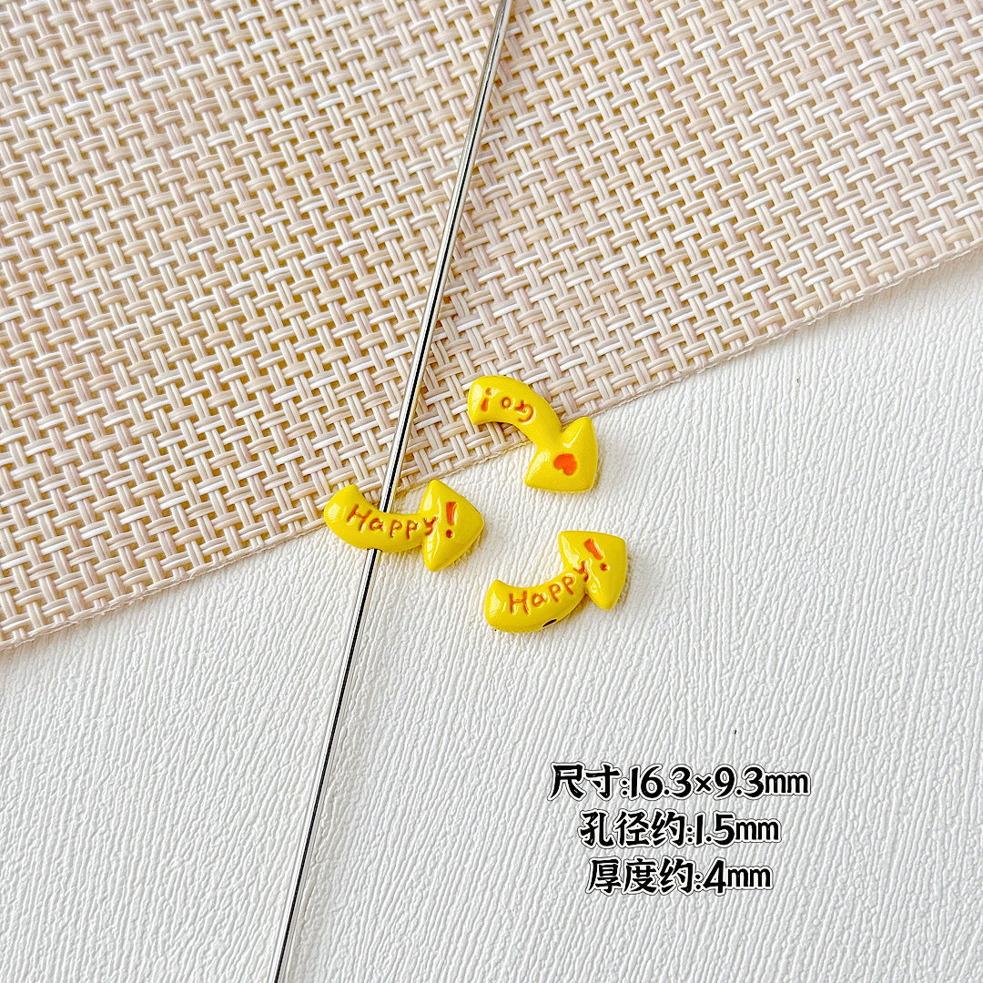 Arrow Metal Beads 29mm and 16mm Multi-Hole Enamel Painted 10pcs 19