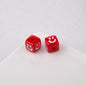Colorful Smiley Square Acrylic Beads 9mm Enamel Glossy 20pcs 16