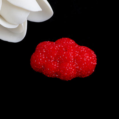 Granulated Sugar Texture Cloud Resin Beads 35mm 2pcs 8