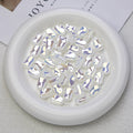 Glossy Plating Irregular Shaped Acrylic Beads 16mm Pastel Colors 20pcs 6