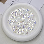 Glossy Plating Irregular Shaped Acrylic Beads 16mm Pastel Colors 20pcs 6