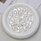 Glossy Plating Irregular Shaped Acrylic Beads 16mm Pastel Colors 20pcs 6
