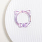 Clear Cat Head Acrylic Beads 23mm Transparent Frame 10pcs 5