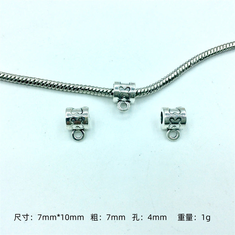 Alloy Bead-hanger Spacer Beads Large Hole 200pcs 15