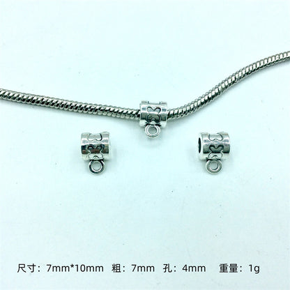 Alloy Bead-hanger Spacer Beads Large Hole 200pcs 15