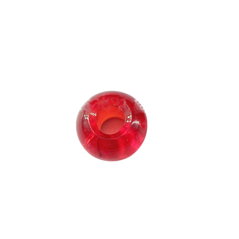 Glass Abacus Spacer Beads 15mm Transparent Large Hole 100pcs 10