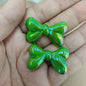 Glow Bow Acrylic Beads 23x35mm Plated Colorful 100pcs 10