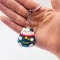 Soft Rubber Cat Maneki-Neko Keychain Lucky Charm Colorful 7