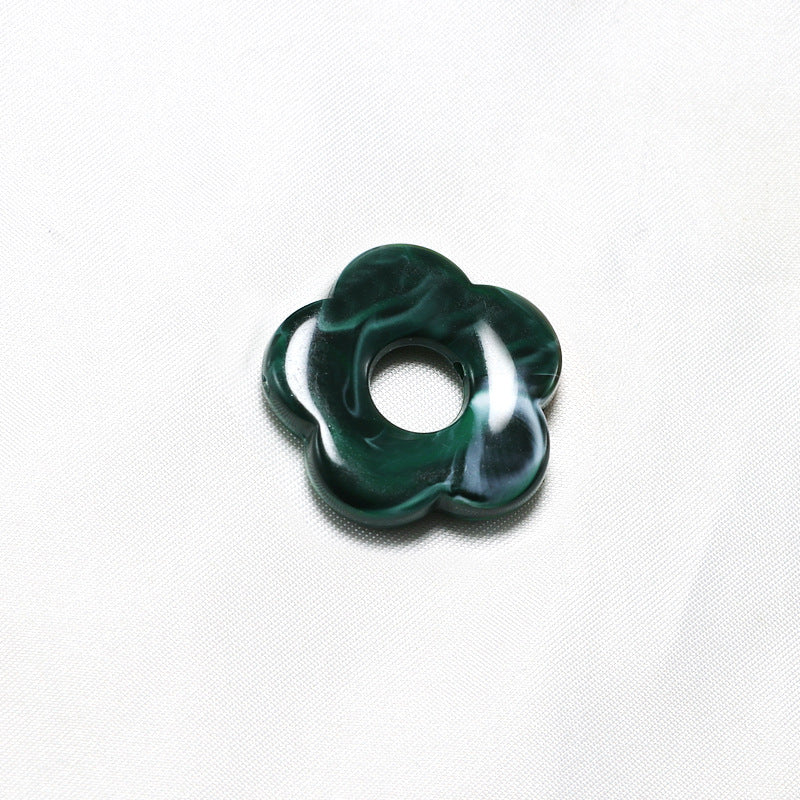 Acrylic Flower Spacer Beads 26mm Hollow Five Petal Large Hole 100pcs 4