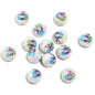 Plating Easter Series Printed Acrylic Beads 16mm Glossy Pastel 50pcs 7