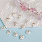 Alloy Floral Pattern Spacer Beads 5mm Double-Sided Tibetan 100pcs 4