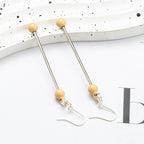 Beadable Earrings Metal Colorful Bar 7.8cm 4.4g Wholesale 3