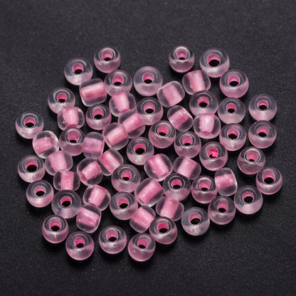 Glow In The Dark Seed Glass Beads 3mm Multicolor Stripes 1800pcs 37