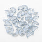 Moon Plated Transparent Crescent Glass Beads 9mm 14mm 30pcs 22