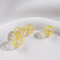 Swirl Pattern Blown Glass Beads 10-16mm Colorful Translucent 4pcs 24