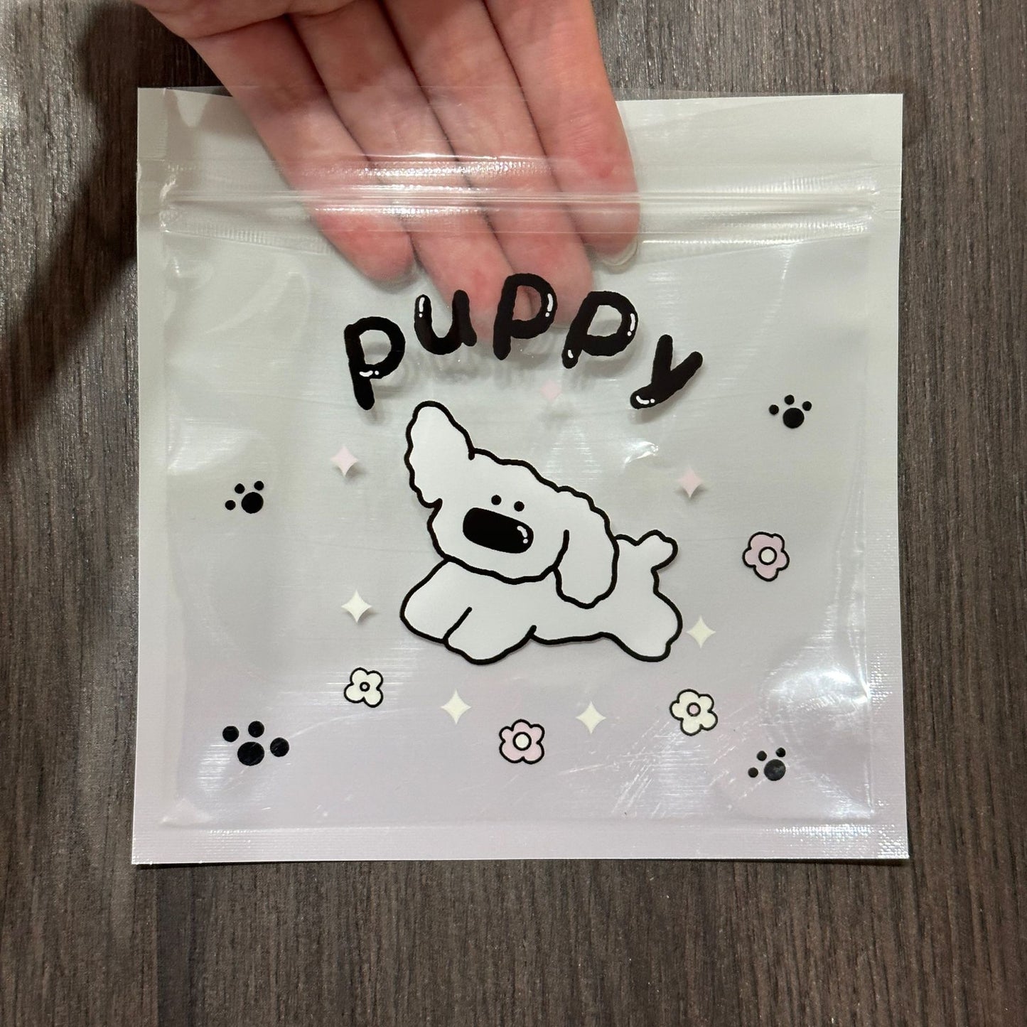 Top Seal Zip Lock Bags 13.5cm Pastel Animal Pattern 10pcs 31
