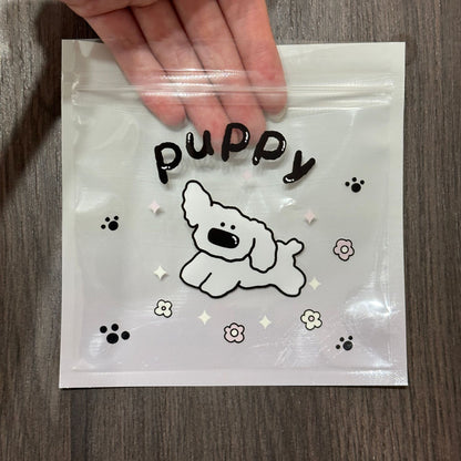 Top Seal Zip Lock Bags 13.5cm Pastel Animal Pattern 10pcs 31