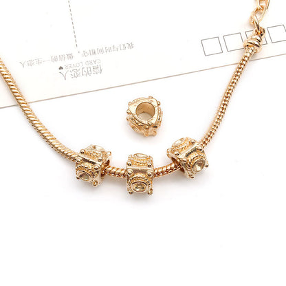 Large Hole Metal Beads Antique KC Gold Alloy Symbols 30pcs 16