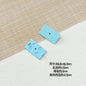 Painted Rainbow and Swing Plate Metal Beads 43mm 28mm Baking Finish 10pcs 11