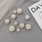 Imitation Pearl Geometry Acrylic Beads 8-15mm ABS Plastic 30pcs 2