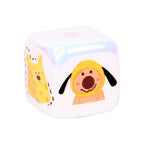 Adorable Cheerful Cartoon Dog Printed Acrylic Square Beads 14mm 10pcs 3