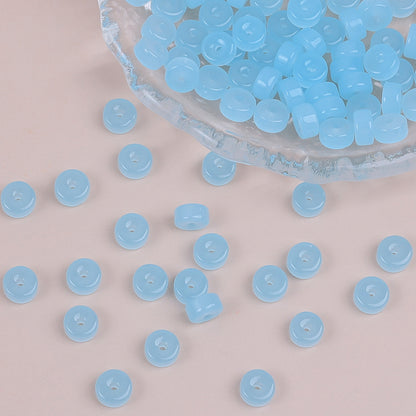 Glass Cylindrical Spacer Beads 6mm Mini 100pcs 7