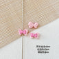 Bow Metal Beads 17mm Baking Painted Checkered Pattern 10pcs 16