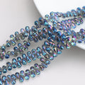 Crystal Teardrop Czech Glass Beads 6 9mm Iridescent Colors 100pcs 6