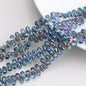 Crystal Teardrop Czech Glass Beads 6 9mm Iridescent Colors 100pcs 6