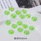 Transparent Faceted Plum Acrylic Beads 10mm Colorful Assorted 50pcs 8